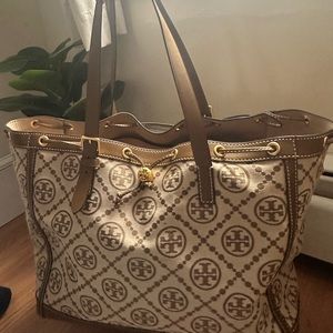 TORY BURCH T MONOGRAM TOTE BAG
